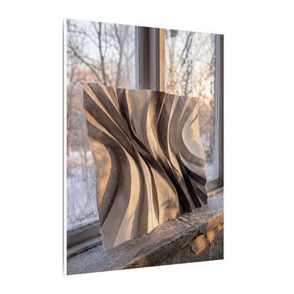 Mono No Aware Paper Fold Canvas Art - Japandi Minimal Line