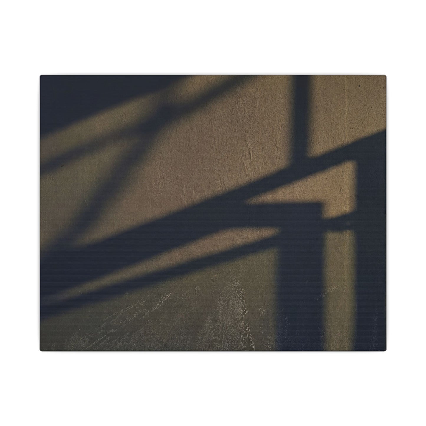 Sophisticated Shadow Play Canvas Art - Moody Minimal Dark Japandi