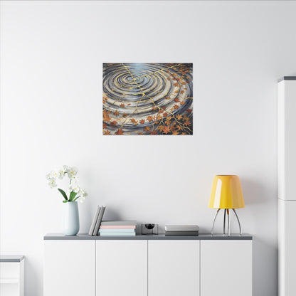 Moonlight Water Ripple Canvas Art - Kintsugi Fukinsei