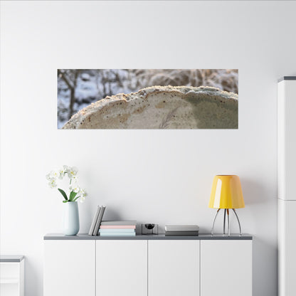 Ceramic Bowl Canvas Art | Winter Japandi Minimal Line Art