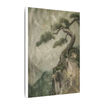 Fukinsei Pine Tree Canvas Art - Japandi Texture