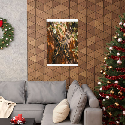 Rust Patina Gold Vein Wall Art Print | Artful Kintsugi Art