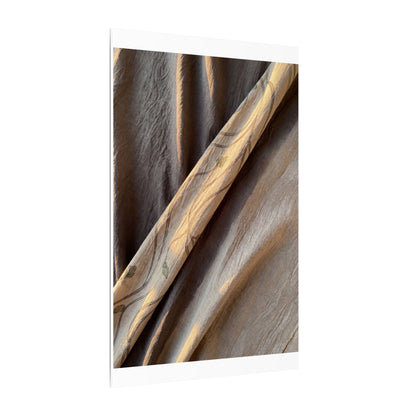 Warm Silk Drape Canvas Art - Japanese Pattern Japandi