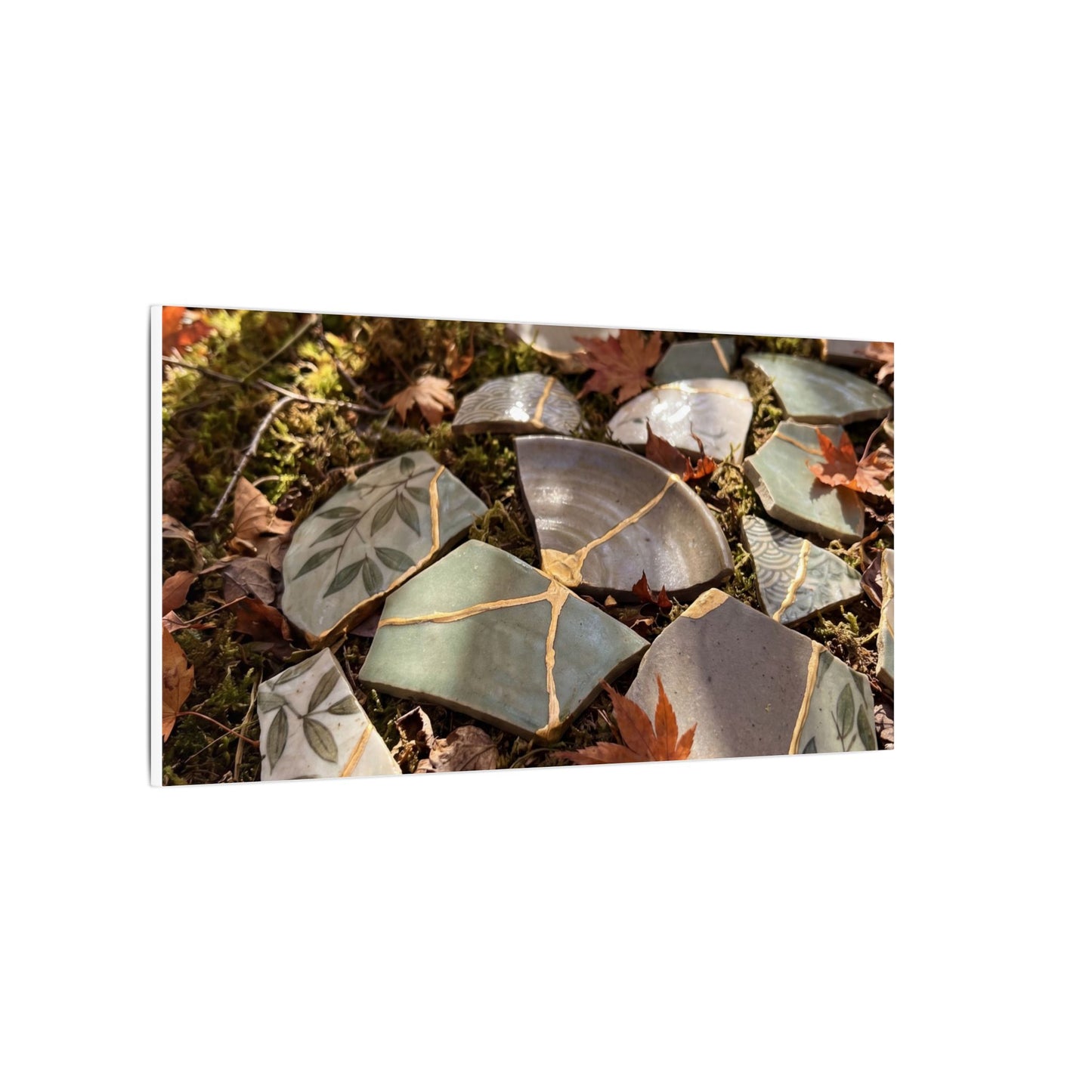 Broken Pottery Japanese Pattern Canvas Art | Elegant Japandi Art