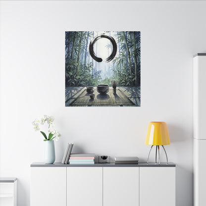 Seijaku Tea Ceremony Canvas Art - Zen Enso
