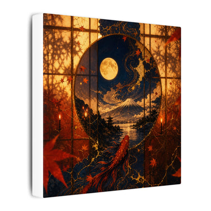 Beautiful Shoji Screen Canvas Art - Gold Vein Kintsugi
