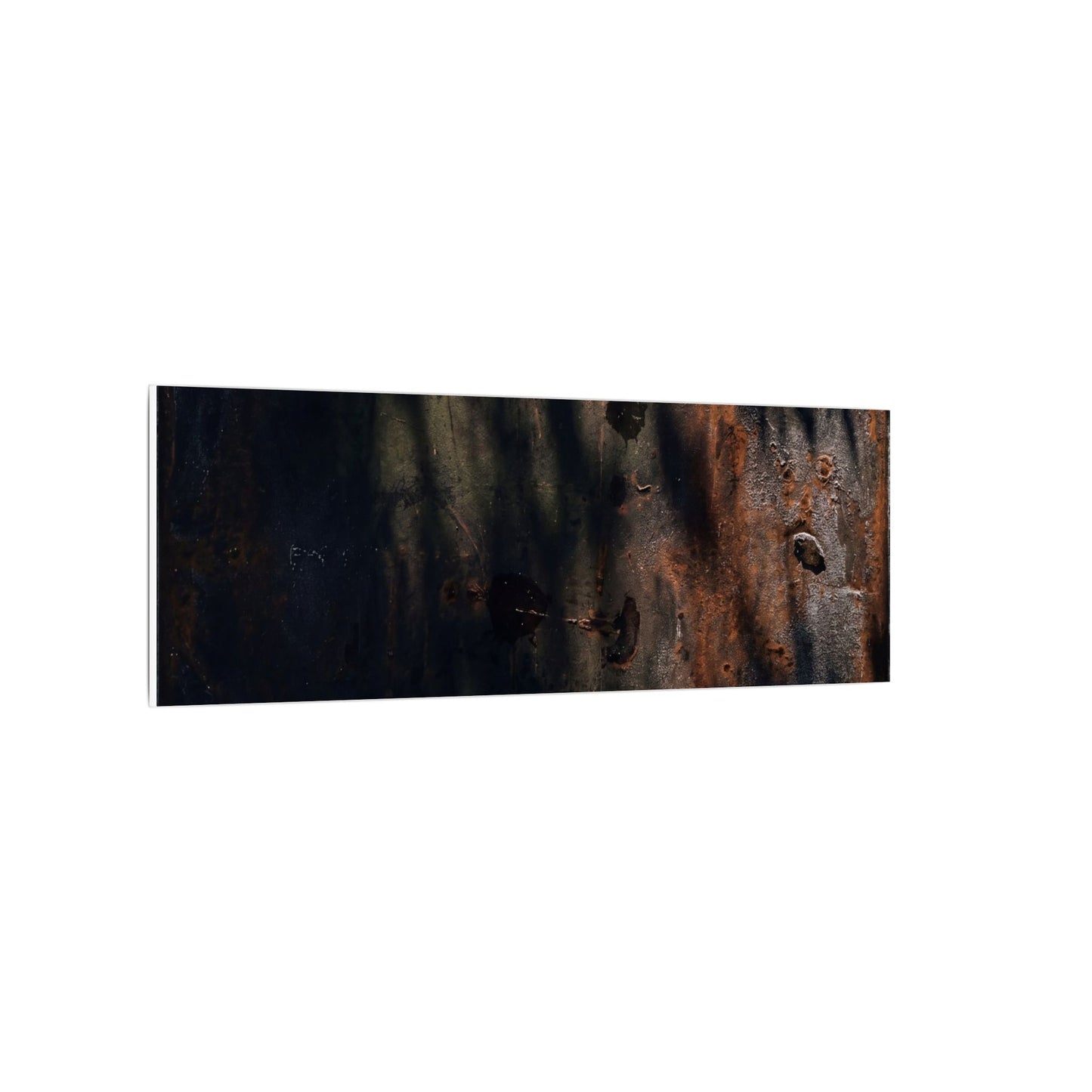 Rust Patina Shadow Zen Canvas Art | Luxurious Dark Japandi Art