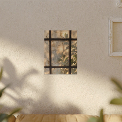 Golden Hour Shoji Screen Canvas Art - Japandi Mono No Aware