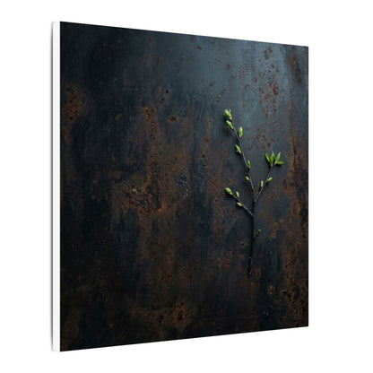 Rust Patina Moody Minimal Canvas Art | Moody Dark Japandi Art