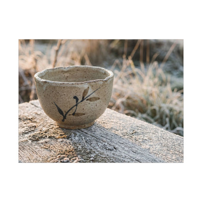 Golden Hour Ceramic Bowl Canvas Art - Japandi Ma Art Print