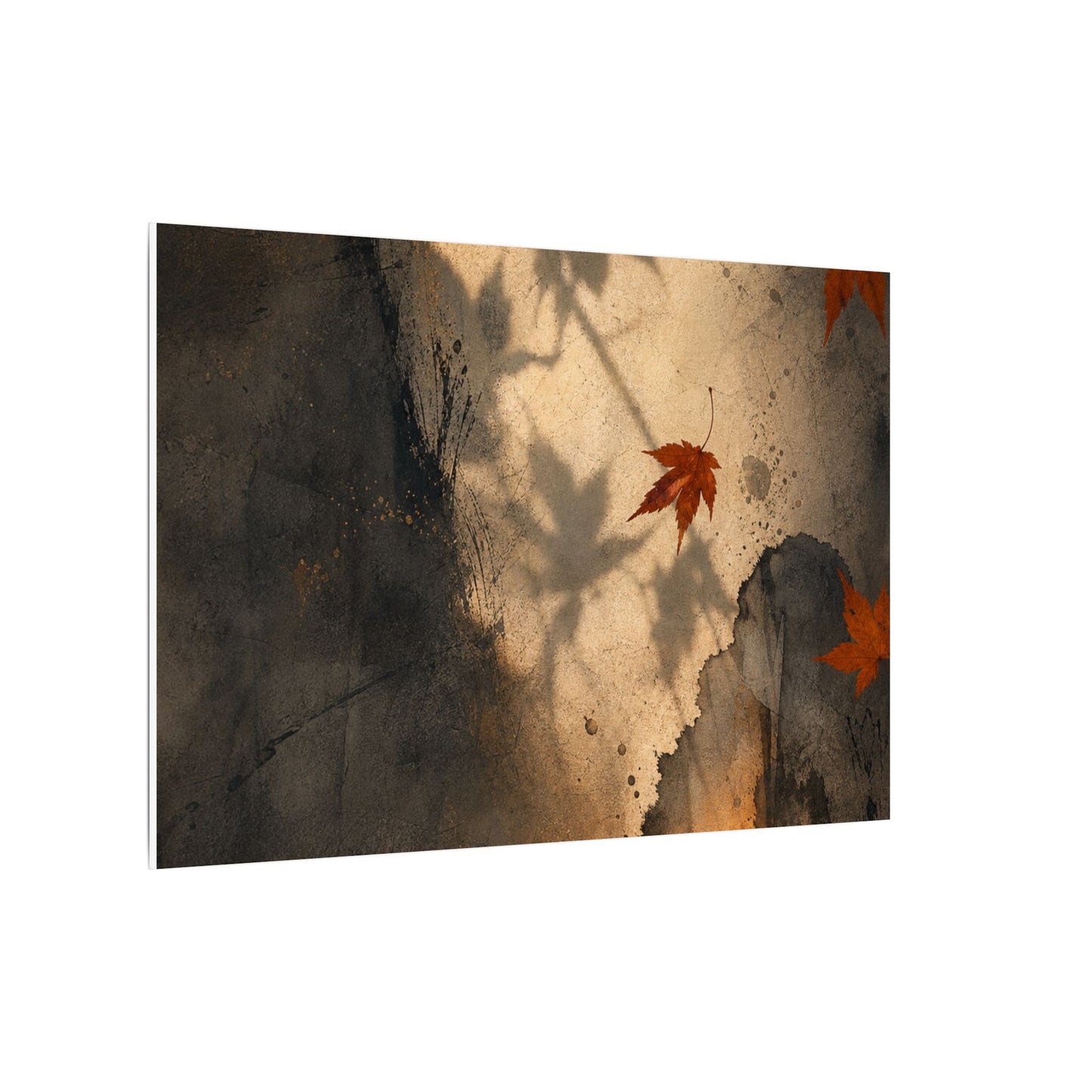 Shadow Play Texture Canvas Art | Neutral Japandi Art