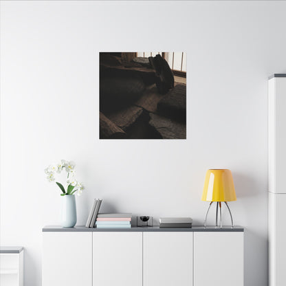 Dark Japandi Shadow Zen Canvas Art