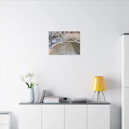 Ceramic Bowl Canvas Art | Winter Japandi Minimal Line Art