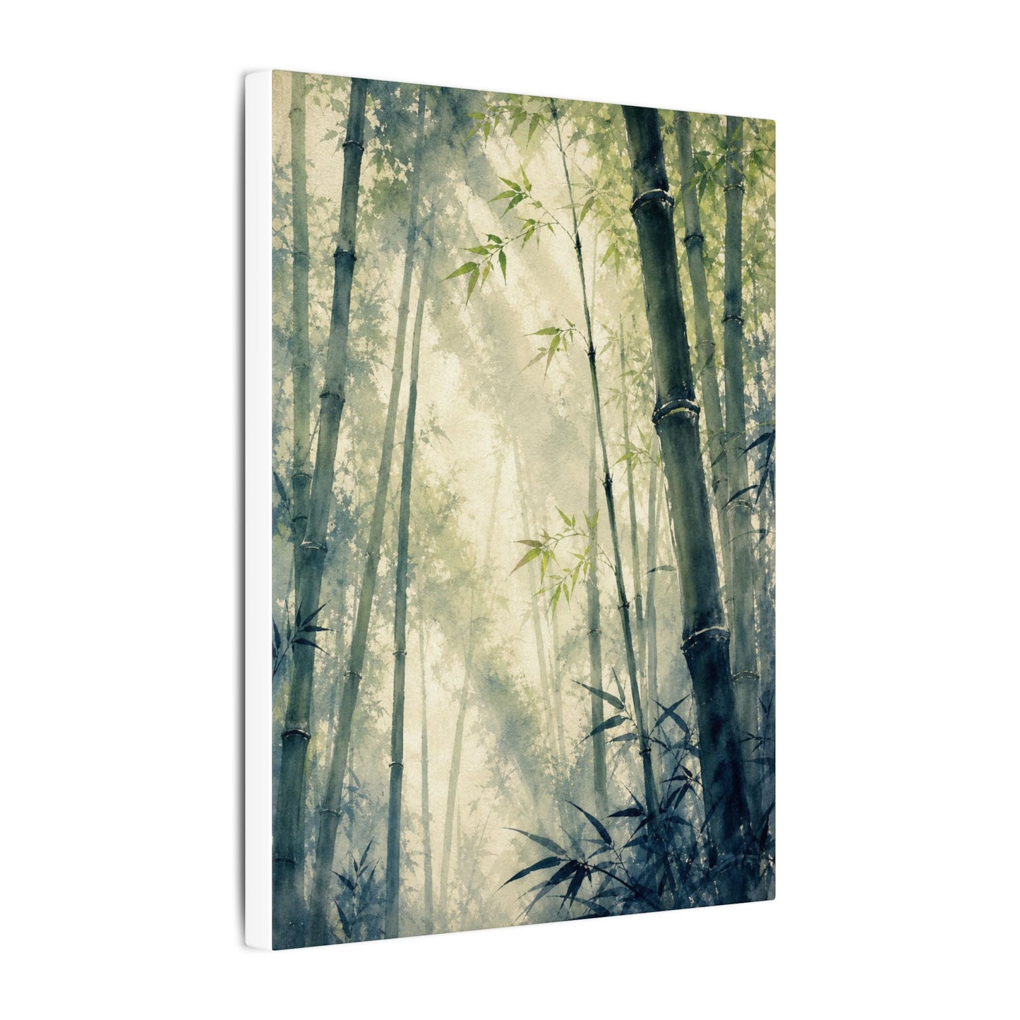 Bamboo Grove Spring Canvas Art | Zen Serene Design