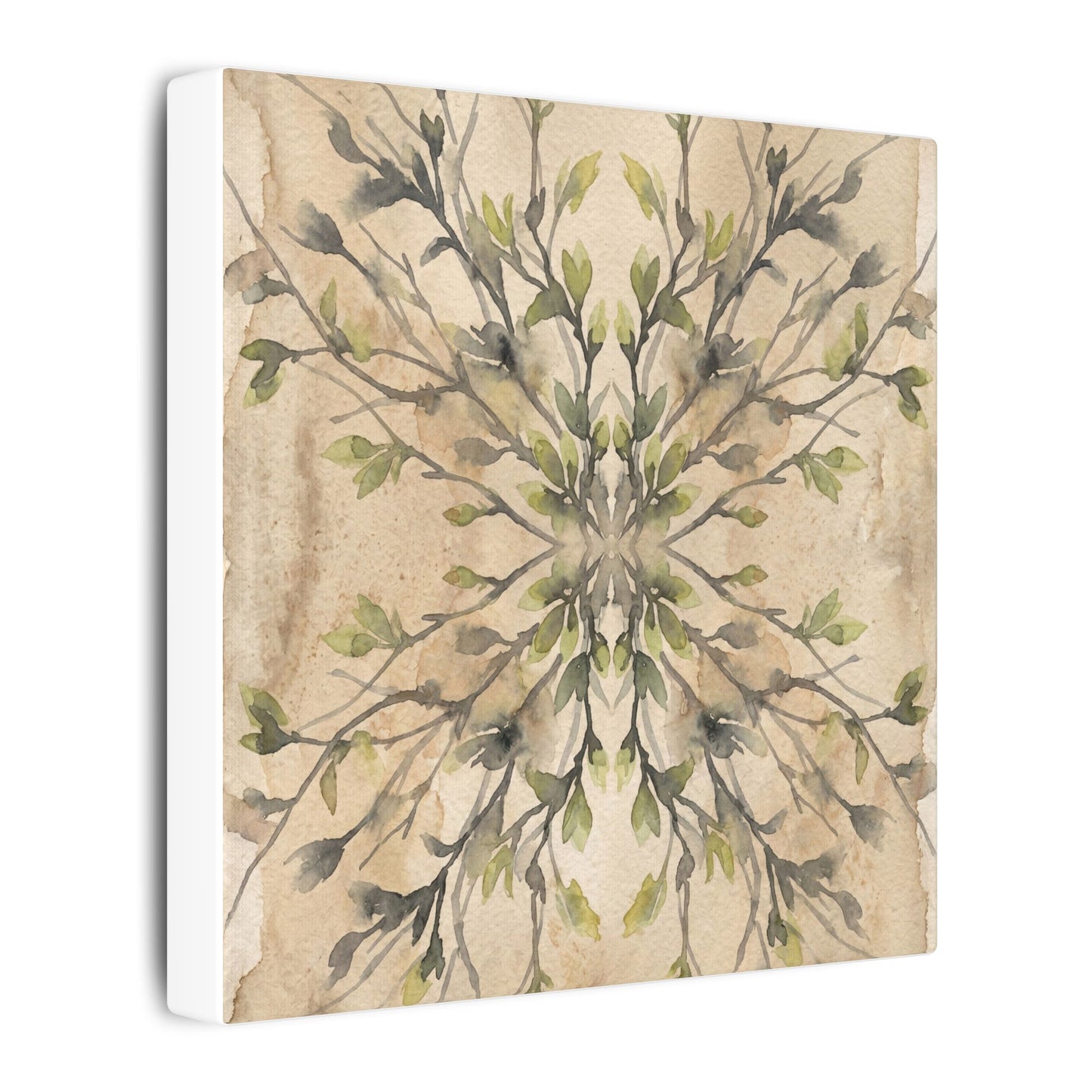 Shibui Shadow Play Canvas Art - Japandi Watercolor