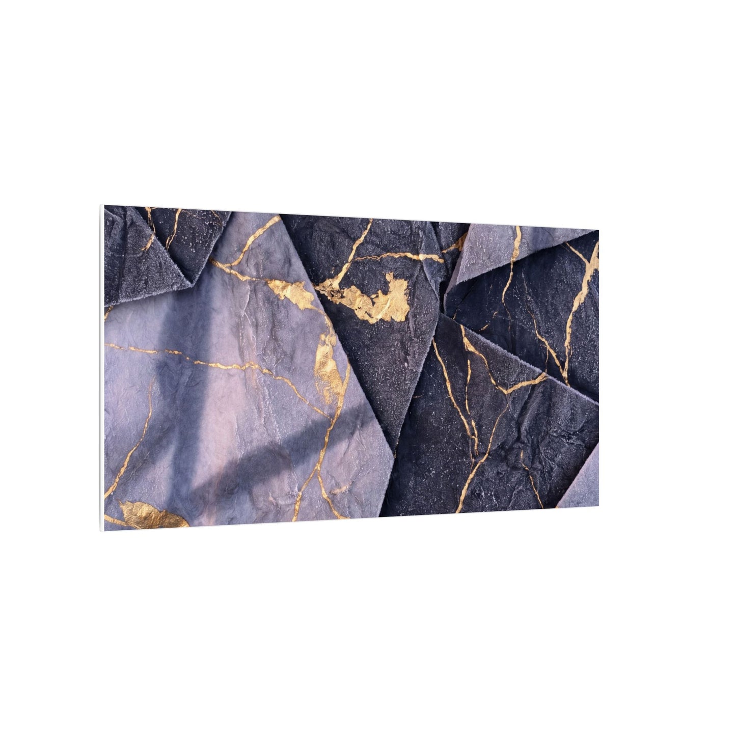 Seijaku Paper Fold Canvas Art - Kintsugi Gold Vein