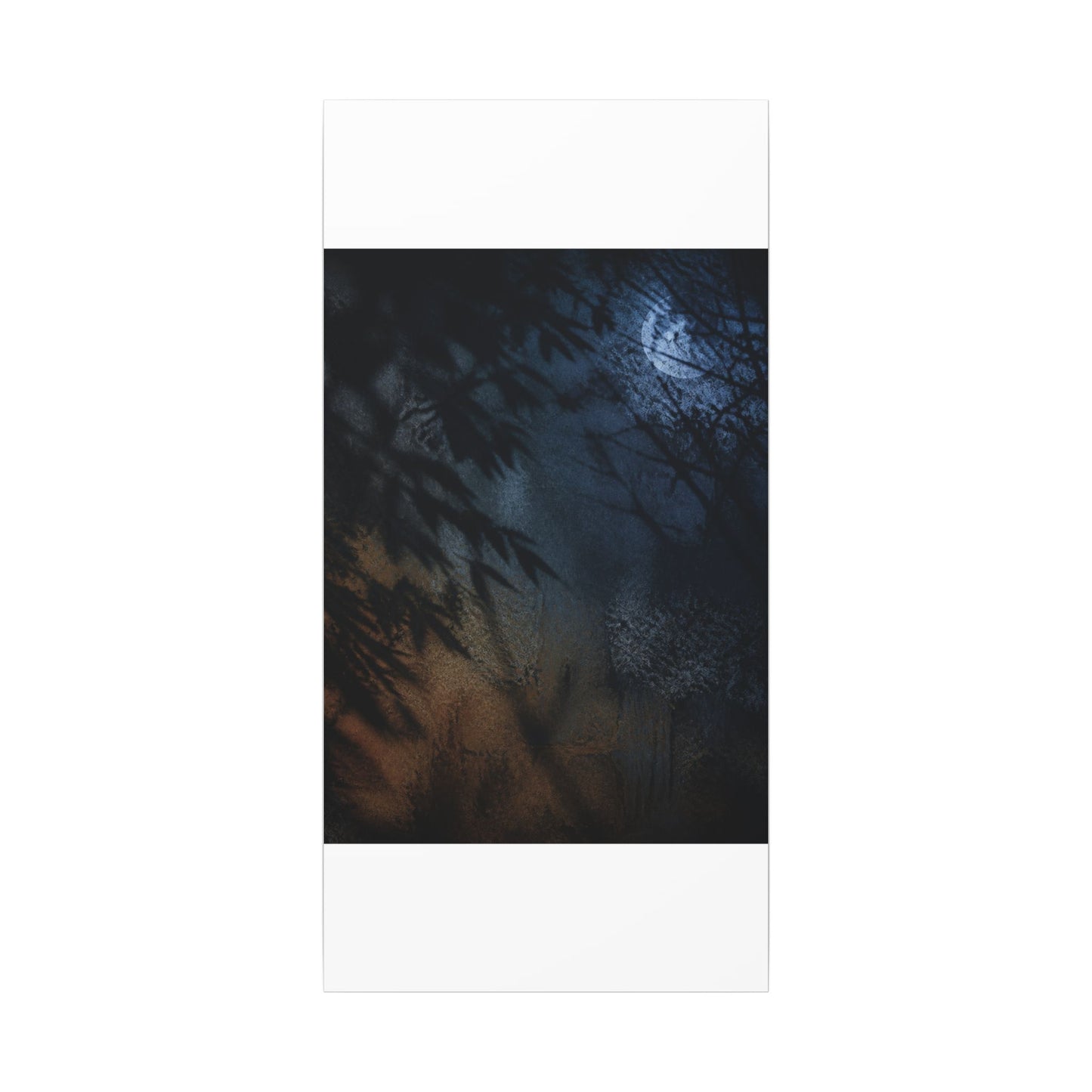 Kanso Shadow Play Canvas Art - Dark Japandi Shadow Zen