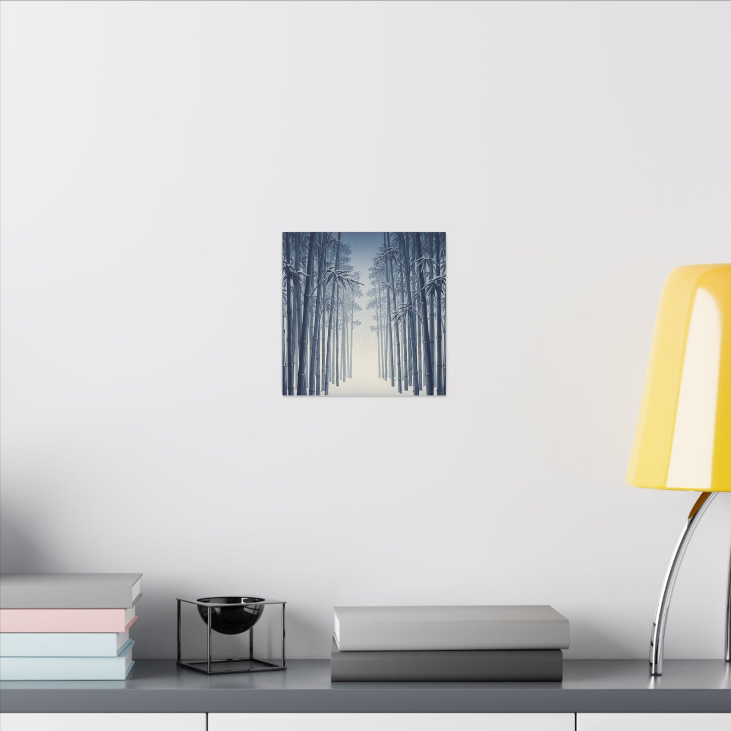 Bamboo Grove Canvas Art | Winter Zen Ukiyo E Inspired Art
