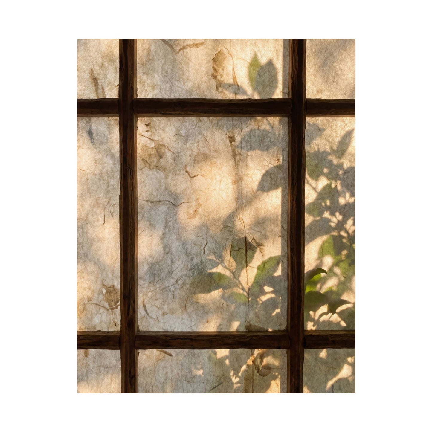 Shoji Screen Wall Art Print | Summer Japandi Texture Art