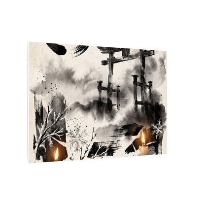 Candlelight Torii Gate Canvas Art - Zen Datsuzoku