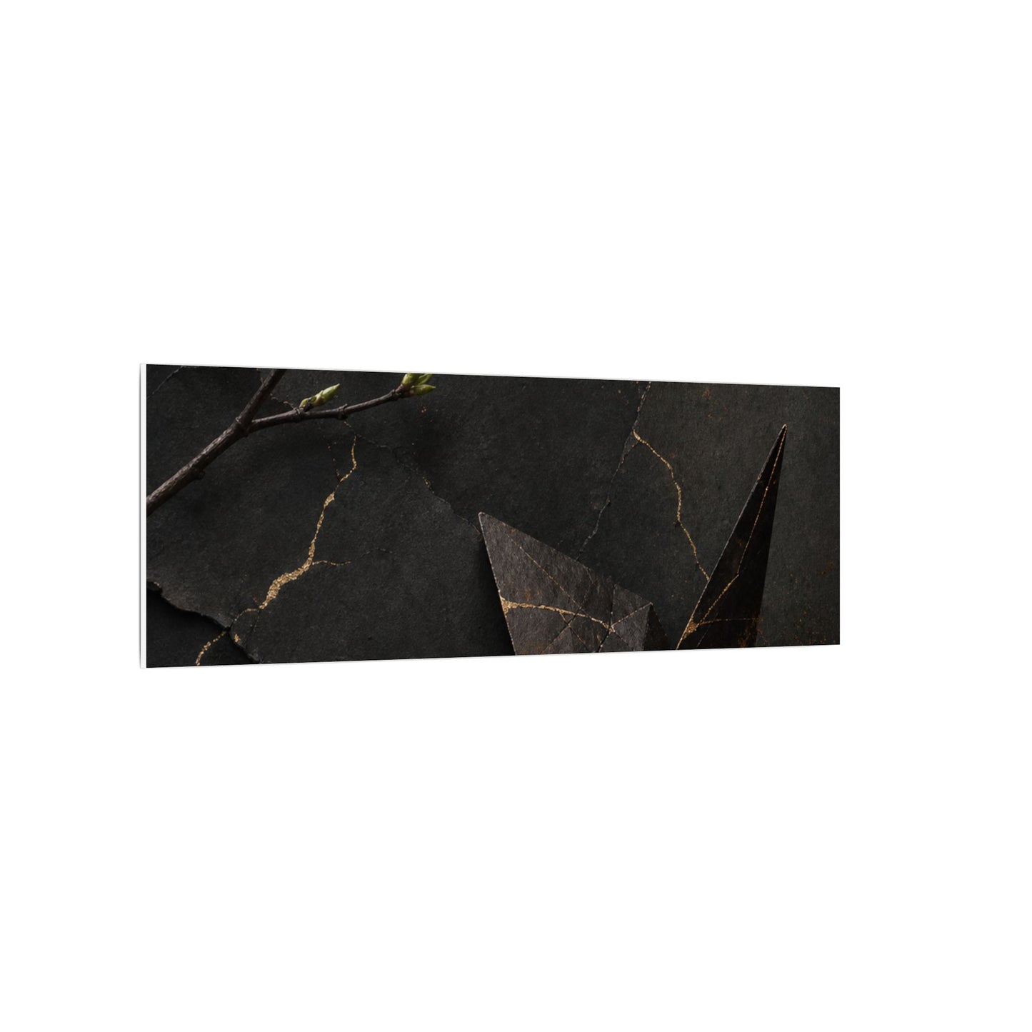 Paper Fold Canvas Art | Spring Kintsugi Broken Beauty Art
