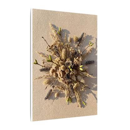 Dried Flowers Spring Canvas Art | Japandi Earthy Design