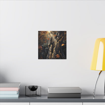 Pine Tree Autumn Canvas Art | Kintsugi Beautiful Design