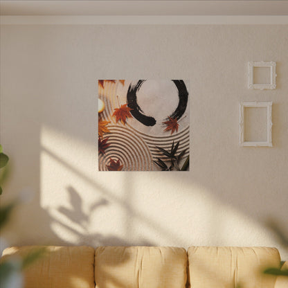 Tranquil Rock Garden Canvas Art - Enso Zen