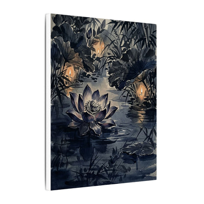 Fukinsei Lotus Flower Canvas Art - Zen Sumi E