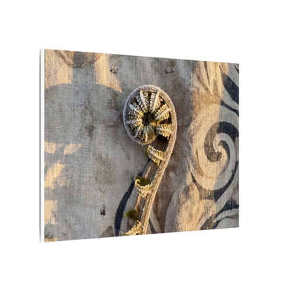 Fern Unfurling Canvas Art | Winter Japandi Japanese Pattern Art