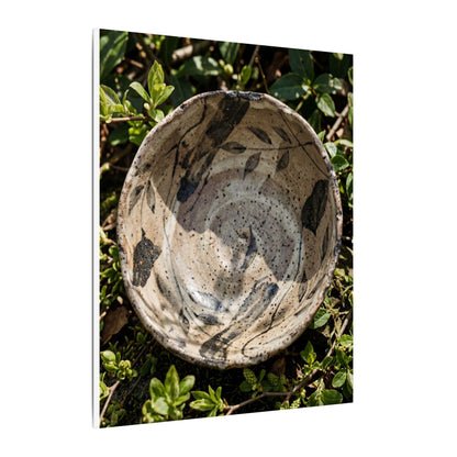 Elegant Ceramic Bowl Canvas Art - Japanese Pattern Japandi