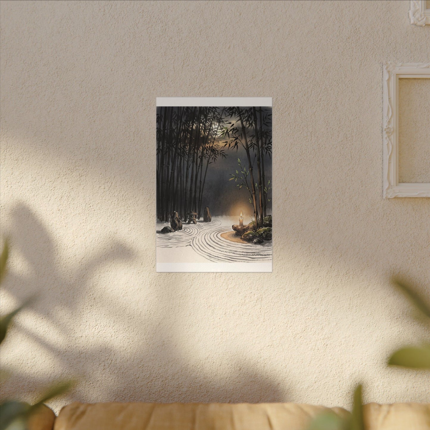Tranquil Bamboo Grove Canvas Art - Karesansui Zen