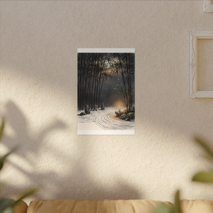 Tranquil Bamboo Grove Canvas Art - Karesansui Zen