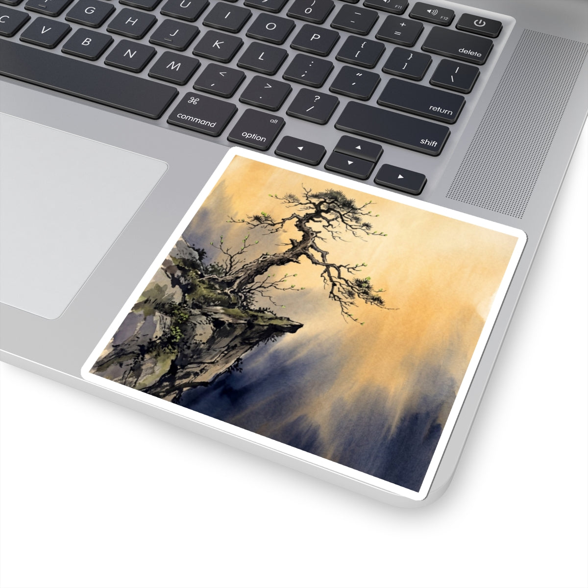 Pine Tree Spring Sticker | Zen Serene Design Art Print