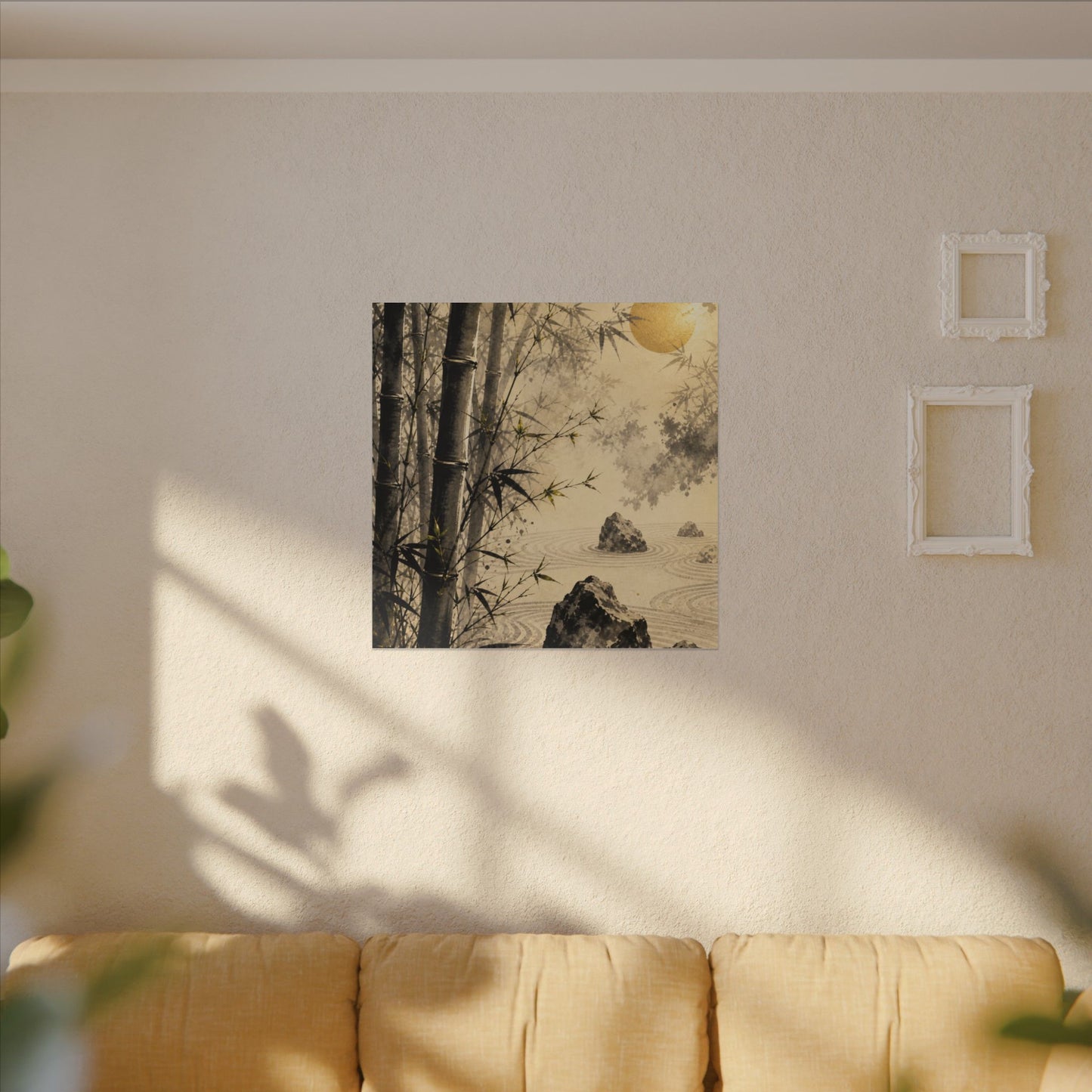 Peaceful Bamboo Grove Canvas Art - Karesansui Zen