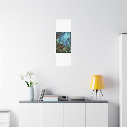 Spring Tea Ceremony Forest Whimsy Canvas Art | Cozy Decor