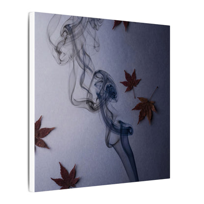 Dark Japandi Incense Smoke in Dawn | Moody Minimal Canvas Art