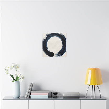 Balanced Meditation Zen Enso Canvas Art