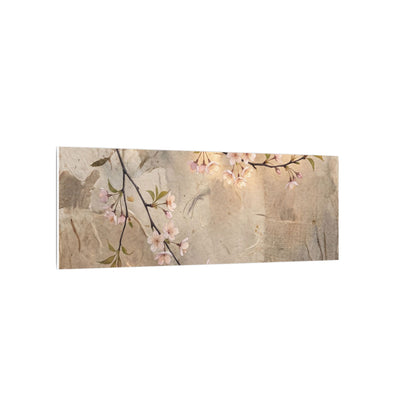 Summer Cherry Blossom Texture Canvas Art | Neutral Decor