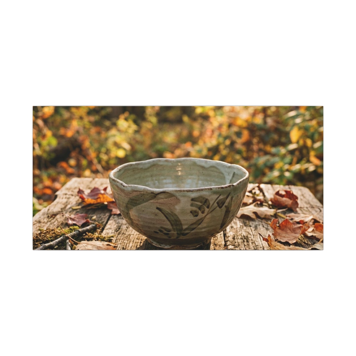 Spring Rock Garden Moody Minimal Canvas Art | Luxurious Decor
