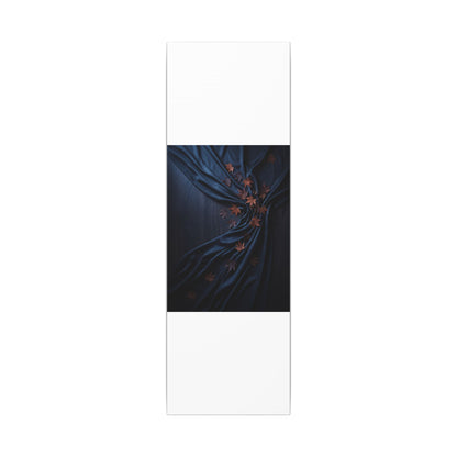 Silk Drape Autumn Canvas Art | Dark Japandi Sophisticated Design