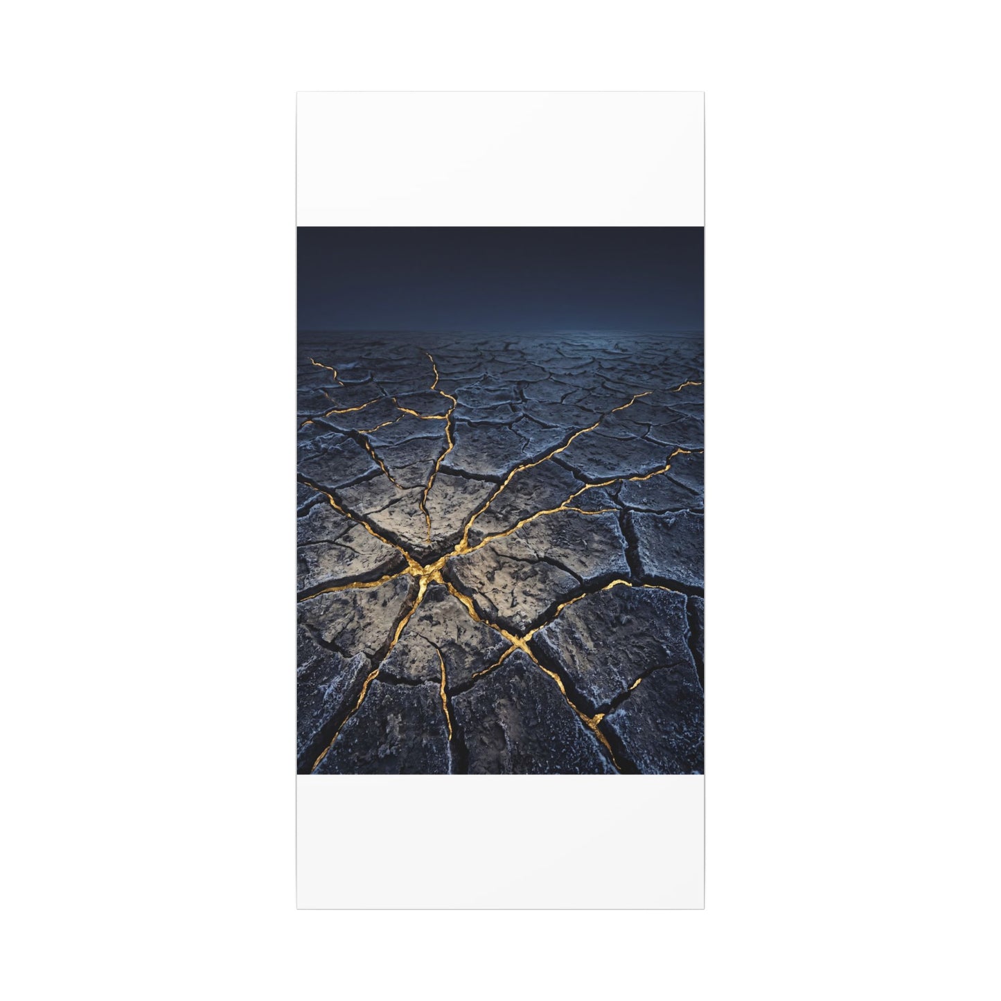 Cracked Earth Broken Beauty Canvas Art | Artful Kintsugi Art