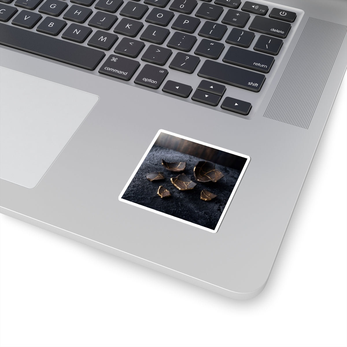Kanso Broken Pottery Sticker - Dark Japandi Shadow Zen