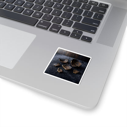 Kanso Broken Pottery Sticker - Dark Japandi Shadow Zen