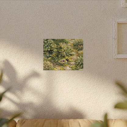 Datsuzoku Stone Lantern Canvas Art - Japandi Watercolor