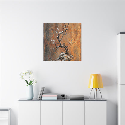 Datsuzoku Rust Patina Canvas Art - Zen Sumi E