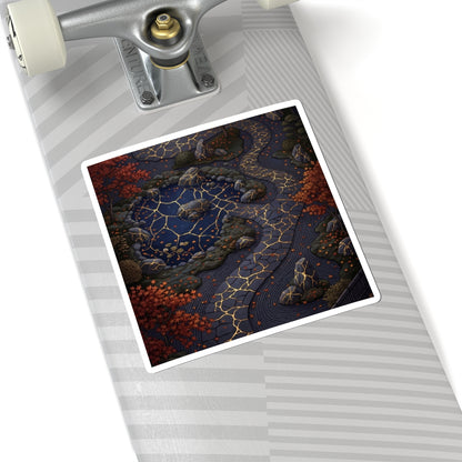 Resilient Moonlit Garden Sticker - Gold Vein Kintsugi