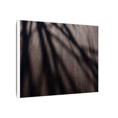 Dark Japandi Shadow Play in Dawn | Moody Minimal Canvas Art