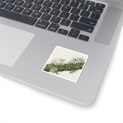 Ma Wild Mushrooms Sticker - Japandi Watercolor