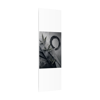 Winter Paper Fold Enso Canvas Art | Serene Decor